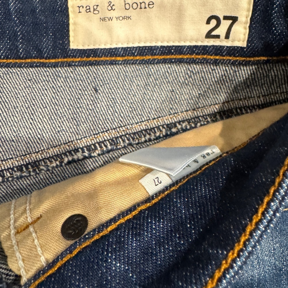 Rag & Bone Blue Denim Mini Skirt Sz 27 - Picture 3 of 5